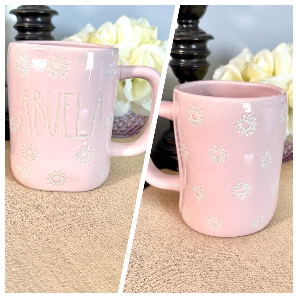 New Rae Dunn ABUELA Grandmother Ceramic Mug
